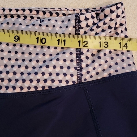 CRANE Yoga/Running Capri Calf Legging Mesh Navy Medium EUC - Picture 6 of 8